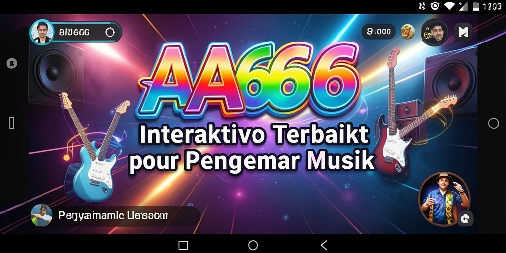 Tampilan gameplay AA666 yang menarik dengan irama musik yang menantang.
