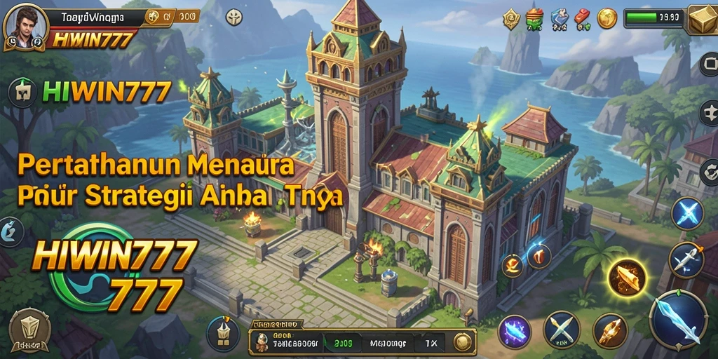 Screenshot permainan HIWIN777 menampilkan aksi mendebarkan dan strategi Tower Defense.