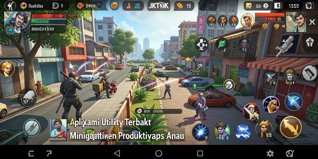 Tampilan antarmuka JKTOK yang memudahkan pengaturan tugas anda.