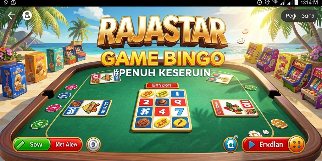 Tampilan gameplay RAJASTAR yang seru dan interaktif di Bingo.